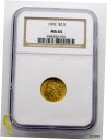 yɔi/iۏ؏tz AeB[NRC RC   [] 1902 Gold $2.50 Quarter Eagle Liberty Head Coin Graded by NGC MS-65