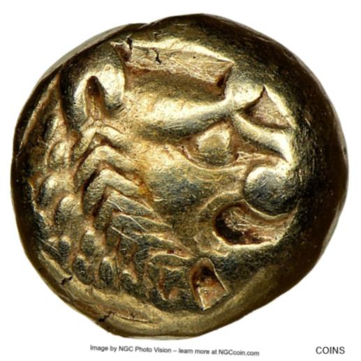 世界最古のコイン シリーズ NGC AU LYDIA アリアテス クロイソス 610-546 BC 1/12 ステーターWORLDS OLDEST COIN Series NGC AU LYDIA Alyattes Croesus 610-546 BC 1/12 stater