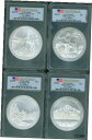 2010-P & 2011-P & 2012-P ATB 15 コインセット 5 オンスシルバー PCGS SP69 FS ファーストストライク2010-P &...