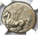 ギリシャ コリント AR スターター ペガサス & アテナ シルバー コイン 紀元前 300 - NGC Choice VFGreek Corinth AR S...