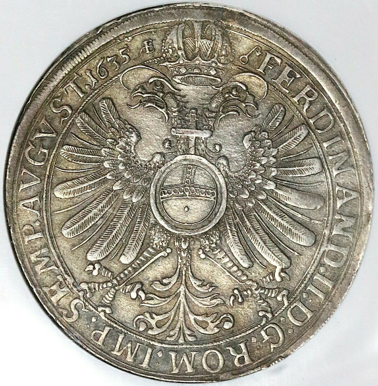 ڶ/ʼݾڽա ƥ  1635 NGC AU 50 Frankfurt Thaler German State...