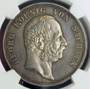 yɔi/iۏ؏tz AeB[NRC RC   [] 1903, Saxony, George I. Proof Silver 5 Mark Coin. Only 50 pcs. Struck! NGC PF62!