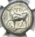  アンティークコイン コイン 金貨 銀貨  Thrace Byzantium AR Tetradrachm Silver Cow & Dolphin Coin 387 BC. NGC Choice XF
