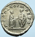  アンティークコイン コイン 金貨 銀貨  PLAUTILLA & CARACALLA Marriage Silver 202AD Ancient OLD Rome Roman Coin i100428