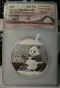 2017 中国 300 元 シルバー パンダ コイン PCGS PR69 DCAM 1 キロ 0.999 ファイン署名2017 CHINA 300 YUAN S...