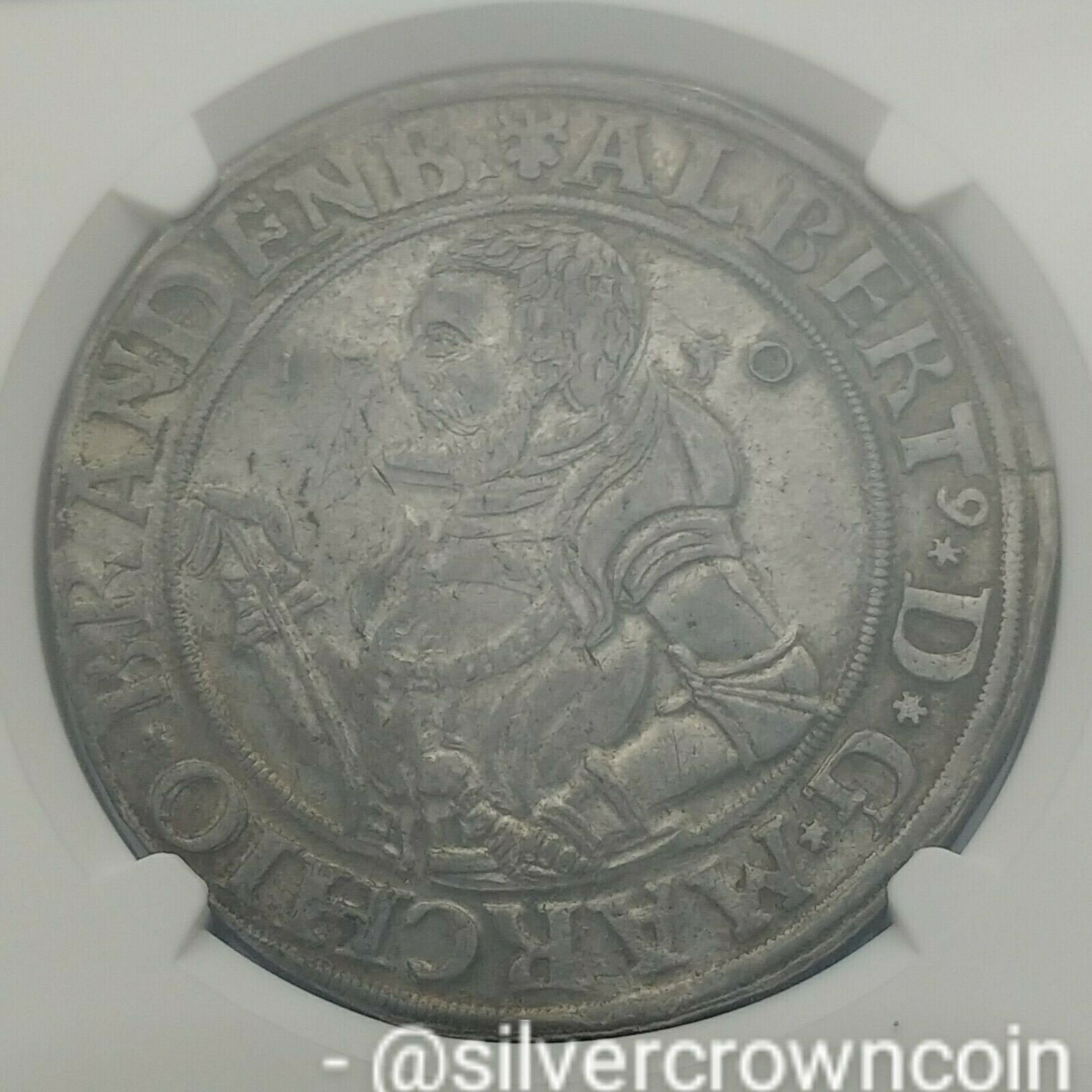  アンティークコイン 銀貨 SCC Brandenburg Franconia Thaler 1550. DAV-8969. Silver Crown Dollar Taler coin.  #scf-wr-011201-18351