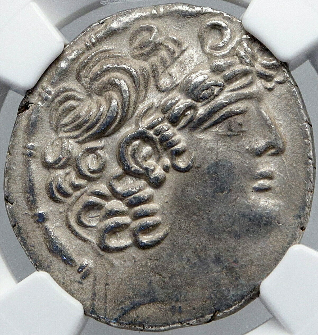 【極美品/品質保証書付】 アンティークコイン 銀貨 ANTIOCH Roman under EMPEROR LABIENUS Vintage ANCIENT OLD Silver Coin NGC i87726 [送料無料] #sct-wr-011201-18510