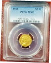 yɔi/iۏ؏tz AeB[NRC RC   [] 1928 $2.50 INDIAN HEAD GOLD COIN ~ BEAUTIFUL LUSTROUS PCGS MS 63 ~ SUPERB