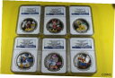 【極美品/品質保証書付】 アンティークコイン 銀貨 2014 Niue Disney NGC PF70U/C-E/R $2 Silver Proof Set Matching COA#s-Super Rare [送料無料] #sot-wr-011201-4182