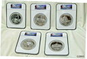 ڶ/ʼݾڽա ƥ    [̵] 2010 5 OZ US MINT .999 SILVER AMERICA BEAUTIFUL COMPLETE SET MS68 EARLY RELEASE