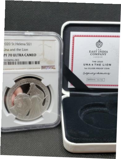 2020 Una And The Lion silver proof coin NGC PF70 Ultra Cameo East India trading※関税は当ショップ負担（お客様負担無し）※全国送料無料・海外輸送無料※商品の状態は画像をご確認下さい（極美品・目立った汚れ無し）※輸入品の為英語表記となります※その他ご不明点はお気軽にお問合せ下さい！Country/Region of Manufacture: IndiaComposition: SilverCoin: Una and the LionYear: 2019Certification Number: 5928096-003Strike Type: ProofFineness: 0.999Grade: PR 70Precious Metal Content per Unit: 1 ozBrand/Mint: East India trading companyCertification: NGC[ご購入前に必ずお読み下さい]親切丁寧に、商品到着までサポート対応させていただきます。■パソコンの画像・画質により色や素材感が、実際の商品と多少異なる場合がございますので予めご了承くださいませ。■お客様のご都合（程度の解釈相違を含む）による商品のご購入後のキャンセル返品は、原則としてお受け致しておりません。未払いのまま2日以上連絡が取れない場合はキャンセルさせて頂きます。その場合、事務局側が自動的に「非常に悪い」の評価を付けてしまいますのでご注意ください。※お支払い頂いた場合は連絡は不要です。※他ショップでも販売しておりますので、稀に在庫がない場合がございます。■不具合での返品は箱などすべてが到着時の状態になるものに限らせていただきます。※当店では不良品はすべて現物確認と不具合の確認を行い対応をさせて頂いております。■お客様のご都合によるご注文確定後の商品のキャンセルにつきましては承っておりません。また、ご入金確認後、またはご決済完了確認後のキャンセルにつきましては、ご注文総額の30％のキャンセル料をご請求させていただきます。■領収書二重発行やトラブル防止のため、領収書発行は行っておりません。事務局側が発行している「支払い明細」が正式な支払い証明となります。支払い明細画面を印刷したものが領収書の代わりになることを各税務署に確認済みです。■年末年始・連休の発送は、業者も休みになる関係でいつもより遅れます。■輸送時の破損の場合は配送業者への報告を行って下さい。報告なしでの対応はできません。■日祝日は定休日とさせていただいております。連絡・発送が出来ませんのであらかじめご了承お願いいたします。■内容は必ずお読みになってからお買い求め下さいますようお願い致します。※在庫状況は常に更新をしておりますが、当社は複数店舗で在庫を共有しているため、ご注文を頂きましても稀に欠品している場合がございます。その際は誠に申し訳ございませんが、その旨をメールまたはお電話にてご連絡させていただきます。ご理解いただけますようお願い申し上げます。親切・丁寧にお取引させていただきますのでよろしくお願いします。 品質保証について 当店の商品の、品質保証についてご紹介いたします。 ▽品質保証書 お買い上げいただく全ての商品に「WORLD RESOURCE品質保証書」をおつけいたします。 これは、WORLD RESOURCEが販売した商品であることを保証するものです。大切に保管してください。 ▽標準保証に関して 当店でご購入頂きました商品は7日以内の標準保証サービスが付属致します。 ※ご購入日につきましては、製品の品質保証書に記載の日付にて確認させていただきます。 ※保証は通常利用時のみの対応となります。 ※ご購入日の確認を致しかねる場合は有償となります。品質保証書は大切に保管して下さい。POINT01　品揃え一番店を目指して 「期待に答えるお店づくりと、時代に合わせたサービスをご提供致します。」 POINT02　多種多様な商品レパートリー 「幅広く、世界の商品をご用意しております。」 POINT03　きっと見つかる！新しい発見 「テレビや雑誌で紹介されたアイテムもいちはやく。」 モットー：丁寧な接客対応 その道数十年のスタッフだからこそできる、“豊富な知識”に基づく商品のご提案。 お探しの商品はお気軽にスタッフにお尋ねください。 「以前は、商品ページあったけど、、、見つからない。」 「初めてアンティークコインの購入をしますが大丈夫ですか？」 「この年代の商品を探していますが、おすすめはありますか？」 「友人にアンティークコインを送りたいけど、おすすめありますか？」 等など、困ったときの質問にも、しっかり対応・お調べ致します。 取寄せ、取り置き等もできますので、商品一覧で見つからなかった商品でも、 スタッフまでお気軽にご相談下さい。 【お問い合わせはお気軽にどうぞ】 suport@world-resource.net