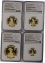 2021 アメリカン イーグル T-2 ゴールド プルーフ 4 コイン セット NGC PF70 UC 21EFN2021 American Eagle T-2...