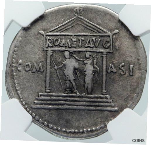 【極美品/品質保証書付】 アンティークコイン 銀貨 CLAUDIUS Ephesus Silver Cistophoric Tetradrachm Roman Coin TEMPLE NGC i85679 [送料無料] #sct-wr-011201-4961 2