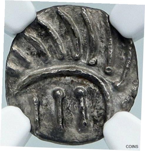  アンティークコイン 銀貨 710-760AD ANGLO-SAXON Frisia Continental Silver Sceatt Coin RARE NGC i87805  #sct-wr-011201-5629