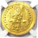 ロマヌス III AV ゴールド ノミスマ キリスト コイン 1028-1034 AD - 認定 NGC MS (UNC)Romanus III AV Gold...
