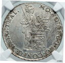  アンティークコイン 銀貨 1762 Netherlands Dutch Provincial UTRECHT Knight Silver 1/2Ducat Coin NGC i87190  #sct-wr-011201-6039