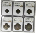 1887年イギリス銀貨6コインプルーフセット1887 Great Britain Silver 6 Coin Proof Set