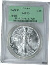 【極美品/品質保証書付】 アンティークコイン 銀貨 1988 SILVER EAGLE PCGS MS70 KEY DATE 1TH COIN GRADED MS70 OLD GREEN LABEL [送料無料] #sct-wr-011201-113