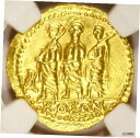コソン ゴールド AV ステーター ローマ コイン 紀元前 54 年 NGC MS 5/5 4/5 トラキア スキタイ ブルータスCoson Gold AV S...