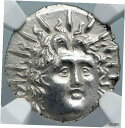 【極美品/品質保証書付】 アンティークコイン 銀貨 RHODES Greek Island Off Caria Ancient OLD Silver Ancient Coin HELIOS NGC i88888 [送料無料] #sct-wr-011201-7195