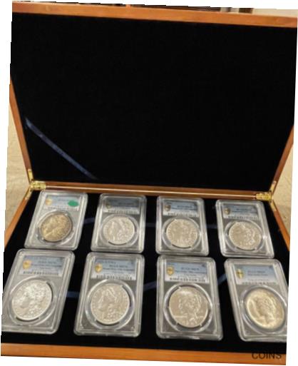 【極美品/品質保証書付】 アンティークコイン 硬貨 2021/1921 Morgan/Peace 8-coin PCGS Set, 2021 MS70 FS GS, 1921-D MS66+ Peace MS65 [送料無料] #oct-wr-011201-721