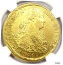 1815 チリ フェルディナンド 7 世 8 エスクード 金貨 8E - NGC 未流通詳細 UNC MS1815 Chile Ferdinand VII 8 Escudos Gold Coin 8E - NGC Uncirculated Detail UNC MS(3)