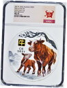 2021 旧丑年 1 キロ シルバー $30 コイン NGC MS70 ゴールド プライベート マーク付き2021 Lunar Year of the OX 1...