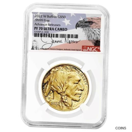 【極美品/品質保証書付】 アンティークコイン 金貨 2022-W Proof 50 American Gold Buffalo NGC PF70UC AR Jennie Norris Eagle Signatu 送料無料 got-wr-011201-8234