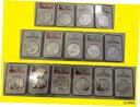 2001-2018 中国 10Y 18 オンス シルバー パンダ 18 コイン パーフェクト コンプリート セット NGC MS 702001-2018 CHI...