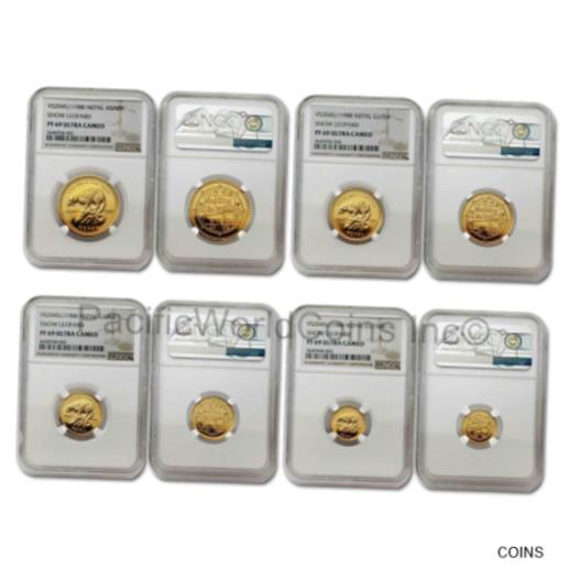 【極美品/品質保証書付】 アンティークコイン 金貨 Nepal 1988 Snow Leopard 4 Gold Coins Set NGC PF69 Ultra Cameo Set SKU#7720 [送料無料] #gct-wr-011201-9025