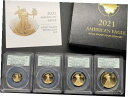 2021-W アメリカン ゴールド イーグル プルーフ セット タイプ 2 PCGS PR70DCAM FDOI、OGP 付き2021-W American G...