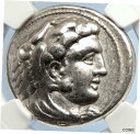 yɔi/iۏ؏tz AeB[NRC RC   [] ALEXANDER III the Great OLD Ancient Silver Greek TETRADRACHM Coin NGC i105723