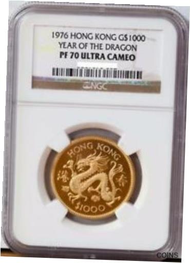 쥢 1976  $1000  ɥ饴 ץ롼  NGC PF70 ѡե 졼RARE 1976 Hong...