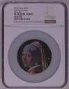 【極美品/品質保証書付】 アンティークコイン コイン 金貨 銀貨 送料無料 NGC PF70 GIRL PEARL EARRING Great Micromosaic Passion 3 Oz Silver Coin 20 Palau