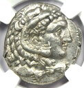 シチリア島ポエニ AR テトラドラクマ ヘラクレス ホース キャンプ コイン 紀元前 300 年。 NGCチョイスAUSicily Punic AR Tetra...