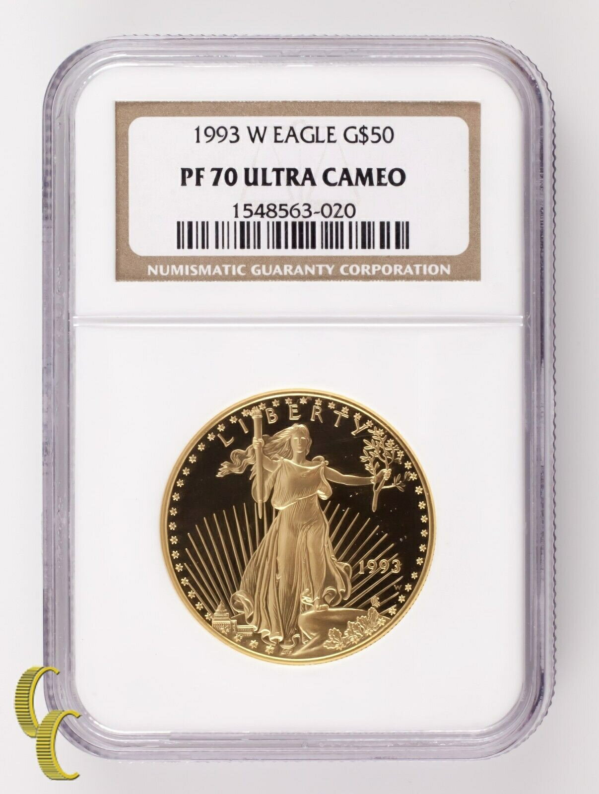  アンティークコイン 金貨 1993-W Gold American Eagle Proof Graded by NGC as PF-70 Ultra Cameo  #got-wr-011201-12020