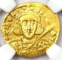 ティベリウス III AV ソリダス ゴールド コイン 698-705 AD - 認定 NGC MS (UNC) - 希少!Tiberius III AV So...