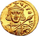 AD 698-705 ティベリウス 3 世ビザンチン帝国ゴールド ソリダス コイン NGC MS つや消し698-705 AD Tiberius III Byz...