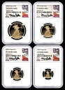 2020 W プルーフ ゴールド イーグル 4 コイン セット NGC PF70 UCAM マイク キャッスル サイン入り2020 W Proof Gold E...