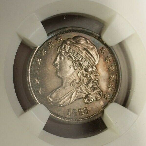 【極美品/品質保証書付】 アンティークコイン 銀貨 1833 US Capped Bust Silver Dime 10c Coin NGC MS-64 (Better Gem Specimen) [送料無料] #sct-wr-011201-13189