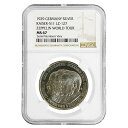 1929年 ドイツ ワイマール共和国 ツェッペリン ワールドツアー 銀メダル NGC MS 671929 Germany Weimar Republic Zep...