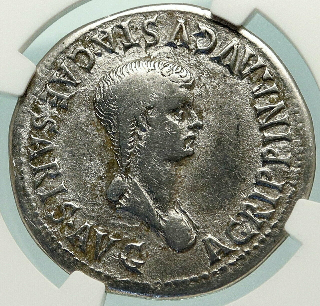 【極美品/品質保証書付】 アンティークコイン 銀貨 CLAUDIUS AGRIPPINA II Jr 50AD Silver Ephesus Cistophorus Roman Coin NGC i85144 送料無料 sct-wr-011201-15315