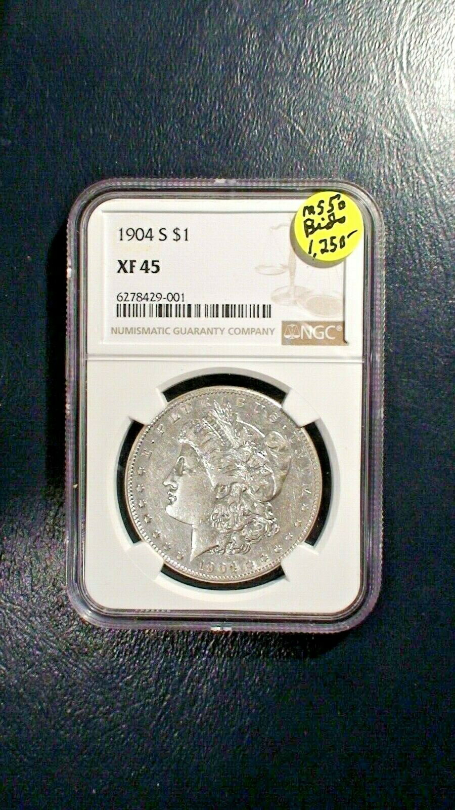 ڶ/ʼݾڽա ƥ    [̵] 1904 S Morgan Dollar NGC XF45 CIRCULATED BETTER DATE $1 Coin PRICED TO SELL!