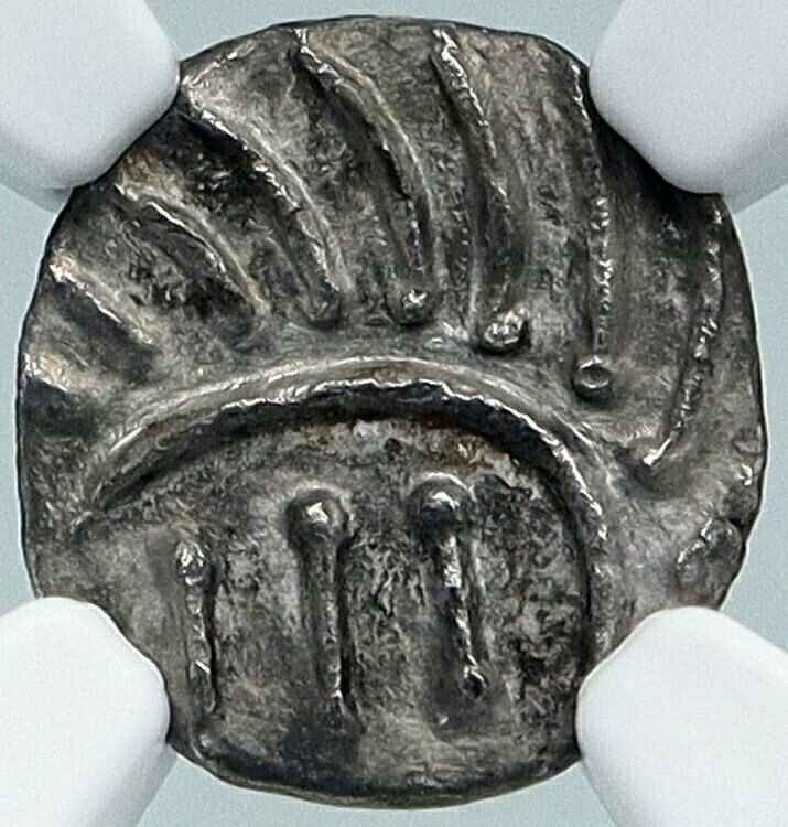  アンティークコイン 銀貨 710-760AD ANGLO-SAXON Frisia Continental Silver Sceatt Coin RARE NGC i87805  #sct-wr-011201-15509