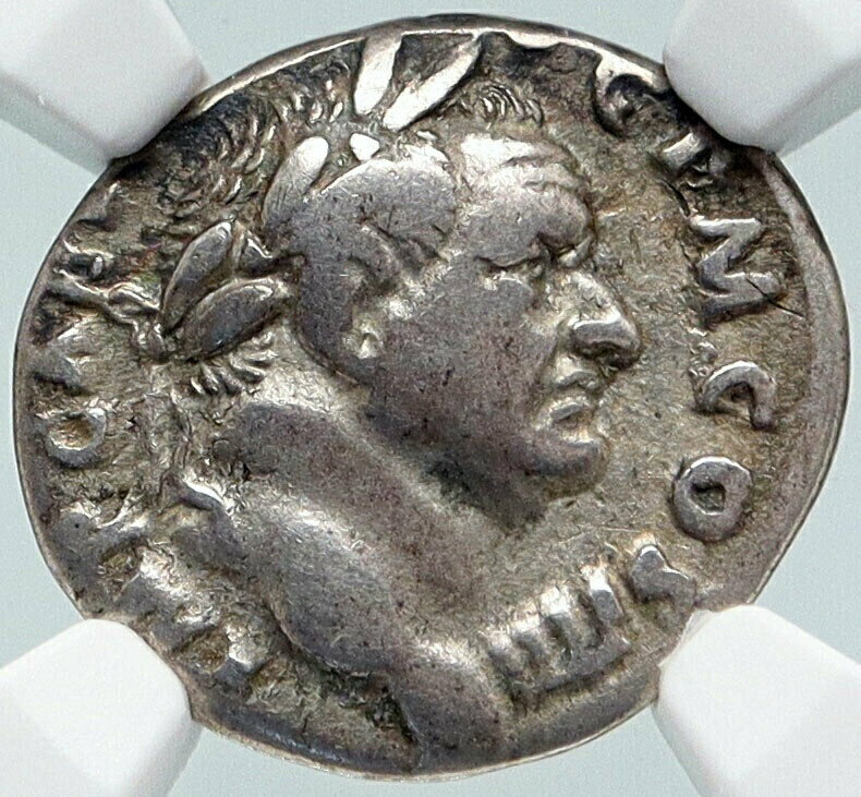  アンティークコイン コイン 金貨 銀貨  VESPASIAN Authentic Ancient 72AD Romes Silver Roman Coin IMPLEMENTS NGC i86050