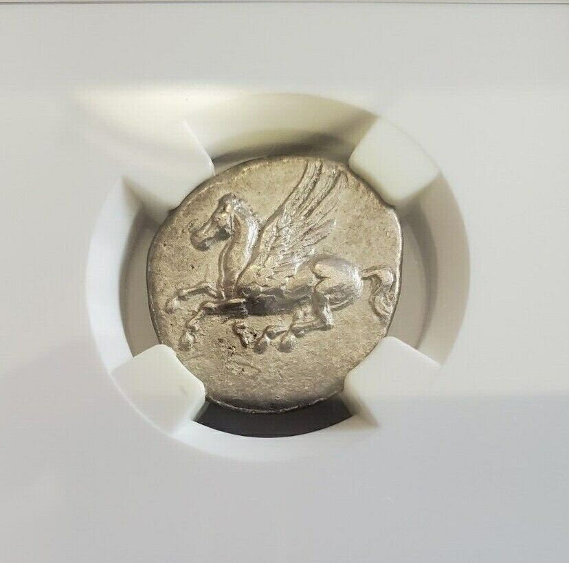 yɔi/iۏ؏tz AeB[NRC RC   [] Greek Corinth AR Stater Pegasus & Athena Silver Coin NGC Choice VF