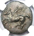 Corinthia Corinth AR シルバー ステーター ペガサス & アテナ コイン 紀元前 300 - NGC Choice JPCorinthia ...