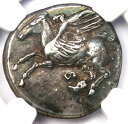 ギリシャ コリント AR スターター ペガサス & アテナ シルバー コイン 紀元前 300 - NGC Choice XF (EF)Greek Corinth...