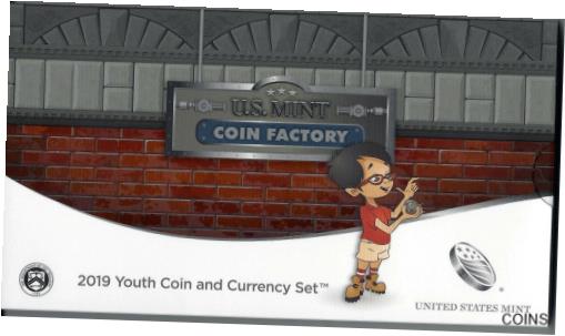 yɔi/iۏ؏tz AeB[NRC RC   [] 2019 United States Mint Youth Coin and Currency Set - 5 Coins San Francisco (S)