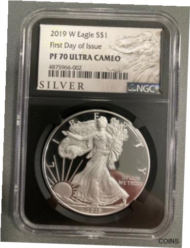 yɔi/iۏ؏tz AeB[NRC RC   [] 2019W American Silver Eagle Proof PF70 Ultra Cameo First Day of Issue